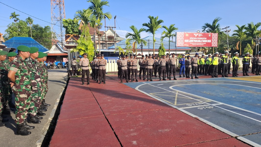 Ikuti Apel Pengamanan Lebaran, Personel Kodim 0314/Inhil Siap Amankan Malam Takbiran Idul Adha 1446 H