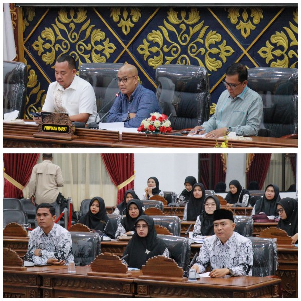 Komisi 1 DPRD Dumai Hearing Bersama Aliansi Guru SD Negeri Non ASN Bersertifikasi Dumai