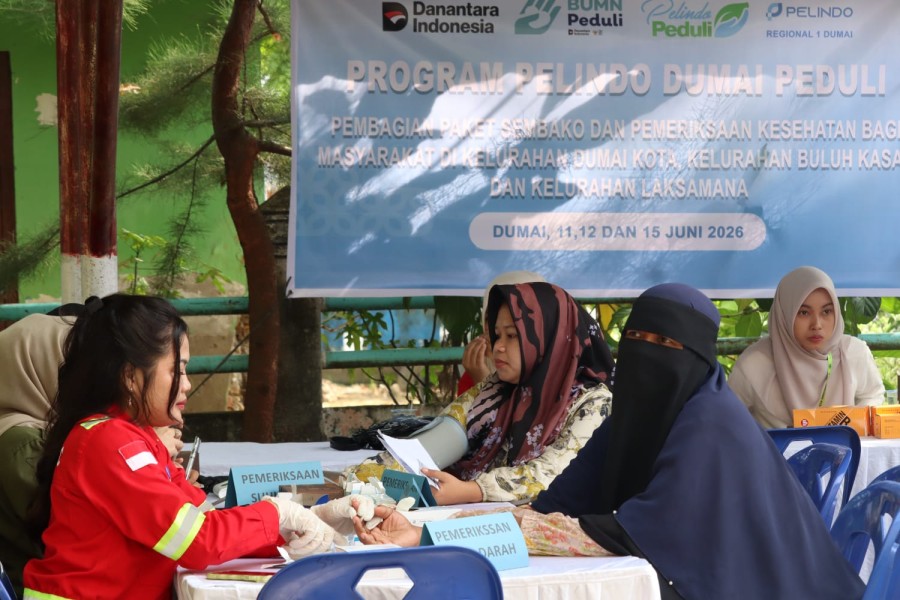 Pelindo Dumai Peduli: Pemeriksaan Kesehatan Gratis dan Sembako Ringankan Beban Warga