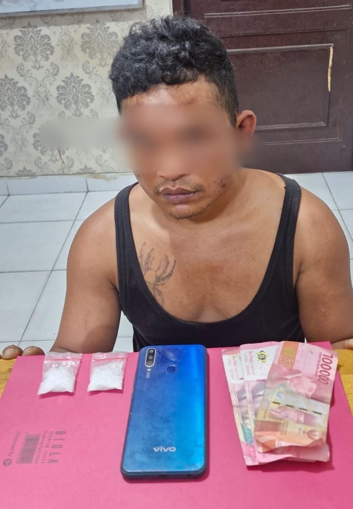 Polres Siak Gagalkan Peredaran Shabu di Minas, Bandar Ditangkap dengan Barang Bukti 9,77 Gram