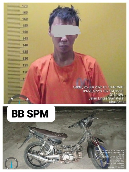 Aksi Curanmor di Ukui Digagalkan Warga, Pelaku dan Motor Curian Berhasil Diamankan