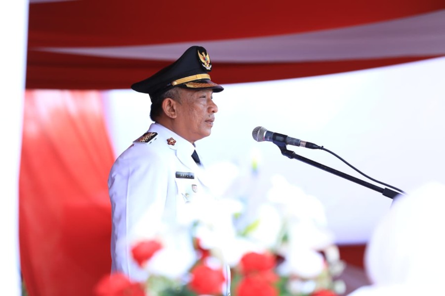 Meriah dan Khidmat, Pemkab Rohul Gelar Upacara Detik-Detik Proklamasi HUT RI ke-80