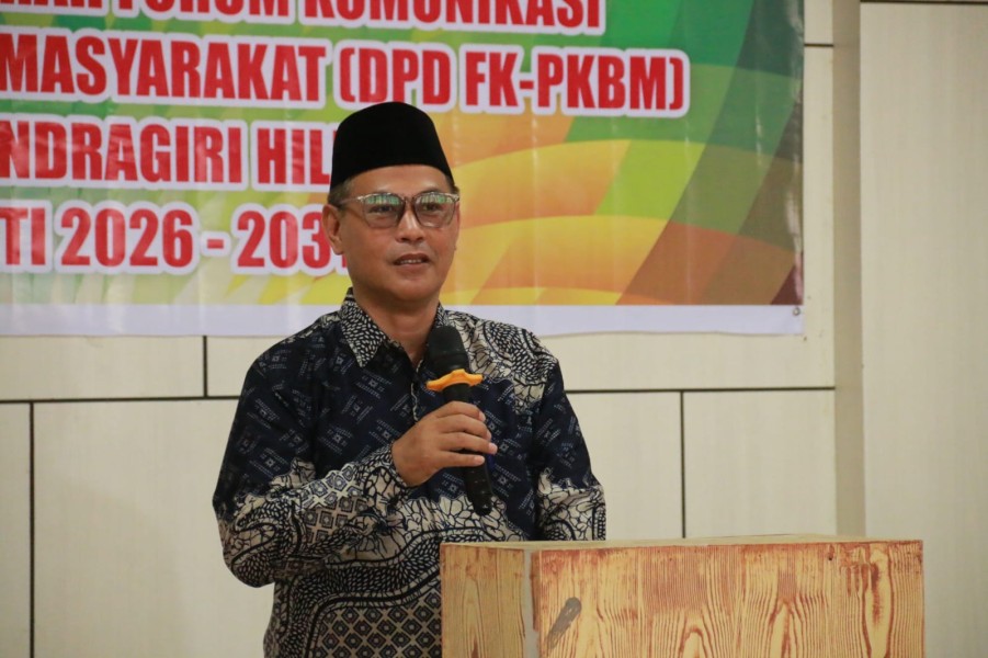 Pemkab Inhil Dukung FK-PKBM, Bupati Hadiri Pelantikan Pengurus Periode 2026–2031