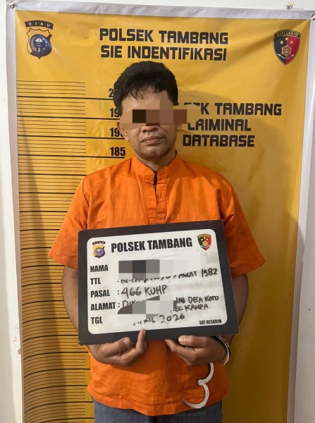 Polsek Tambang Tangkap Pelaku Penganiayaan di Desa Koto Perambahan
