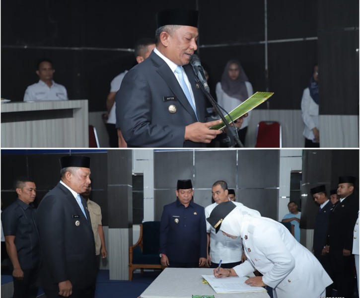 Pelantikan Perdana Anton–Syafaruddin, 34 Pejabat Eselon III dan IV Resmi Dilantik