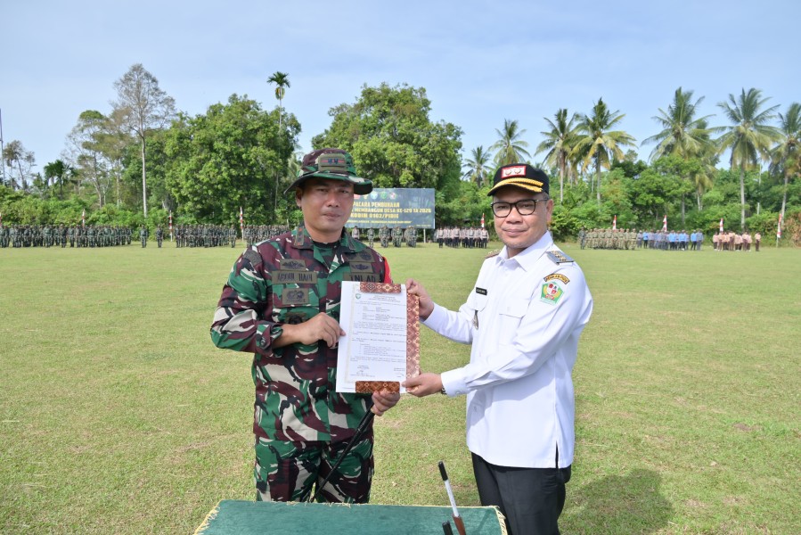 TMMD ke-129 Kodim 0102/Pidie Resmi Dibuka, Percepat Pembangunan Desa dan Perkokoh Kemanunggalan TNI-Rakyat