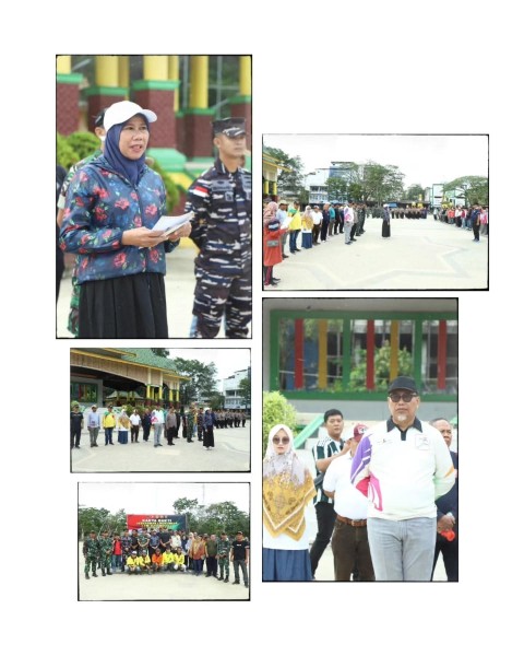 Jadi Pembina Apel Gabungan Gotong Royong Di Lingkungan Pemkab Inhil, Wabup Yuliantini Ajak Masyarakat Untuk menjaga Kebersihan Lingkungan