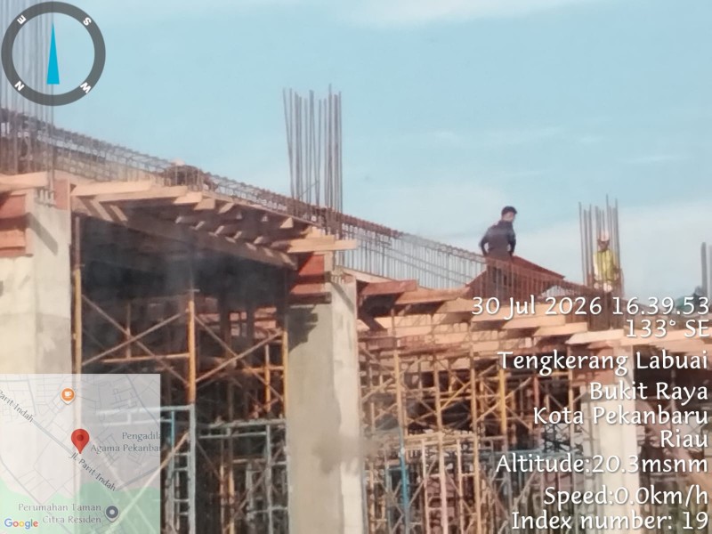 Diduga Abaikan K3, Proyek Pembangunan Gedung Pengadilan Negeri Bernilai Rp17 Miliar di Pekanbaru Jadi Sorotan