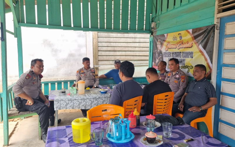 Polsek Medang Kampai Gelar Jum’at Curhat, Warga Pelintung Sampaikan Aspirasi Kamtibmas