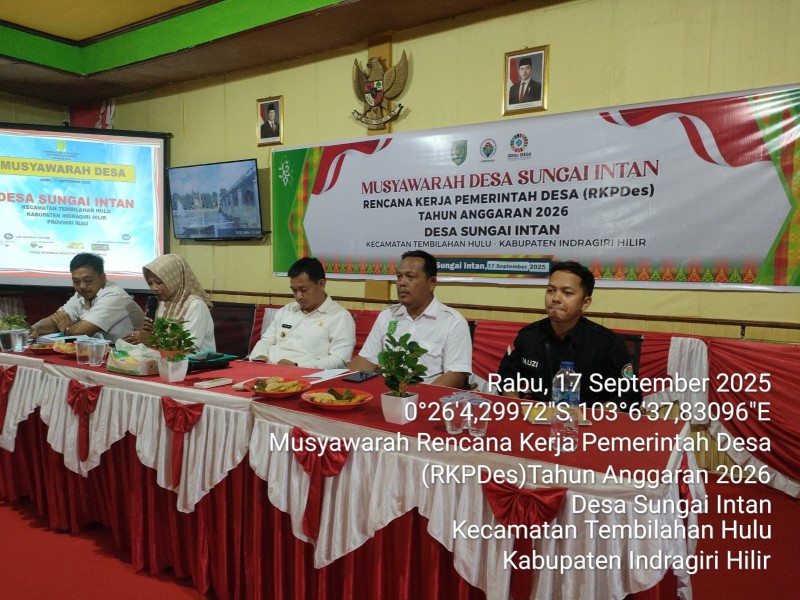 Pemdes Sungai Intan Gelar Musdes RKPDES Tahun Angaran 2026
