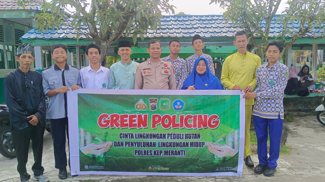 Polres Meranti Laksanakan Green Policing di 4  Sekolah: Tumbuhkan Jiwa Peduli Lingkungan Generasi Muda