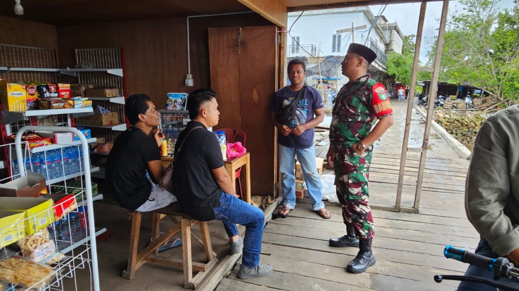 Babinsa Koramil 06/Kateman Sambangi Warga Binaan, Perkuat Komsos dan Pengawasan SDM