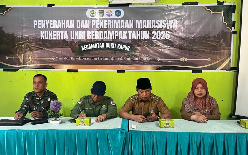 40 Mahasiswa Kukerta Universitas Riau Berdampak 2026 Mulai Mengabdi di Kecamatan Bukit Kapur