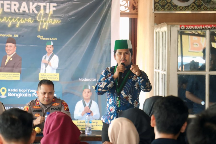 HMI Pelalawan Siap Jadi Garda Terdepan dan mengawal Anti-Kolusi, Korupsi dan Nepotisme: Dialog Interaktif Tekankan Sinergi Mahasiswa dan Aparat Penegak Hukum