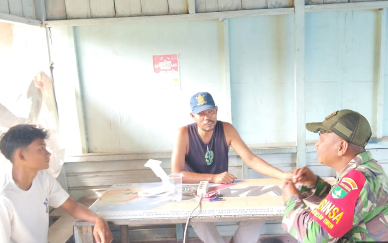 Koramil 02 Gencarkan Sosialisasi Larangan Aktivitas di Atas Jalur Pipa Minyak