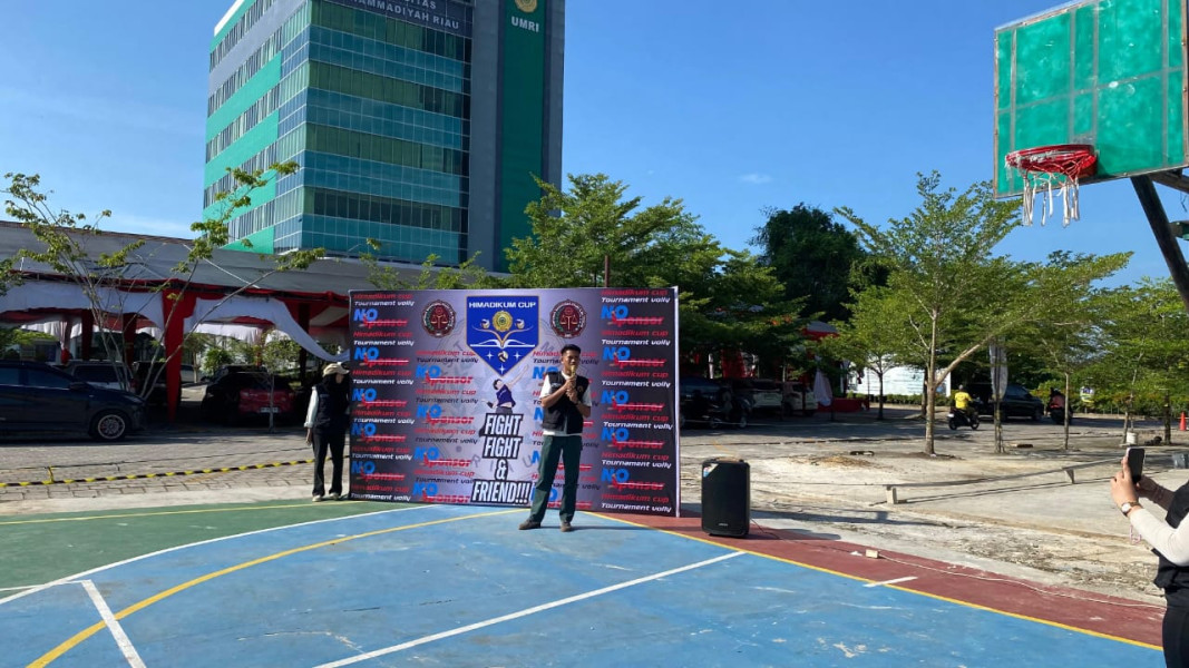 HIMADIKUM UMRI Resmi Gelar Turnamen Bola Voli Antar ORMAWA se-Universitas Muhammadiyah Riau
