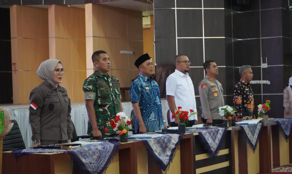 Bupati Inhil Pimpin Rakor Ketahanan Pangan Tahun 2025