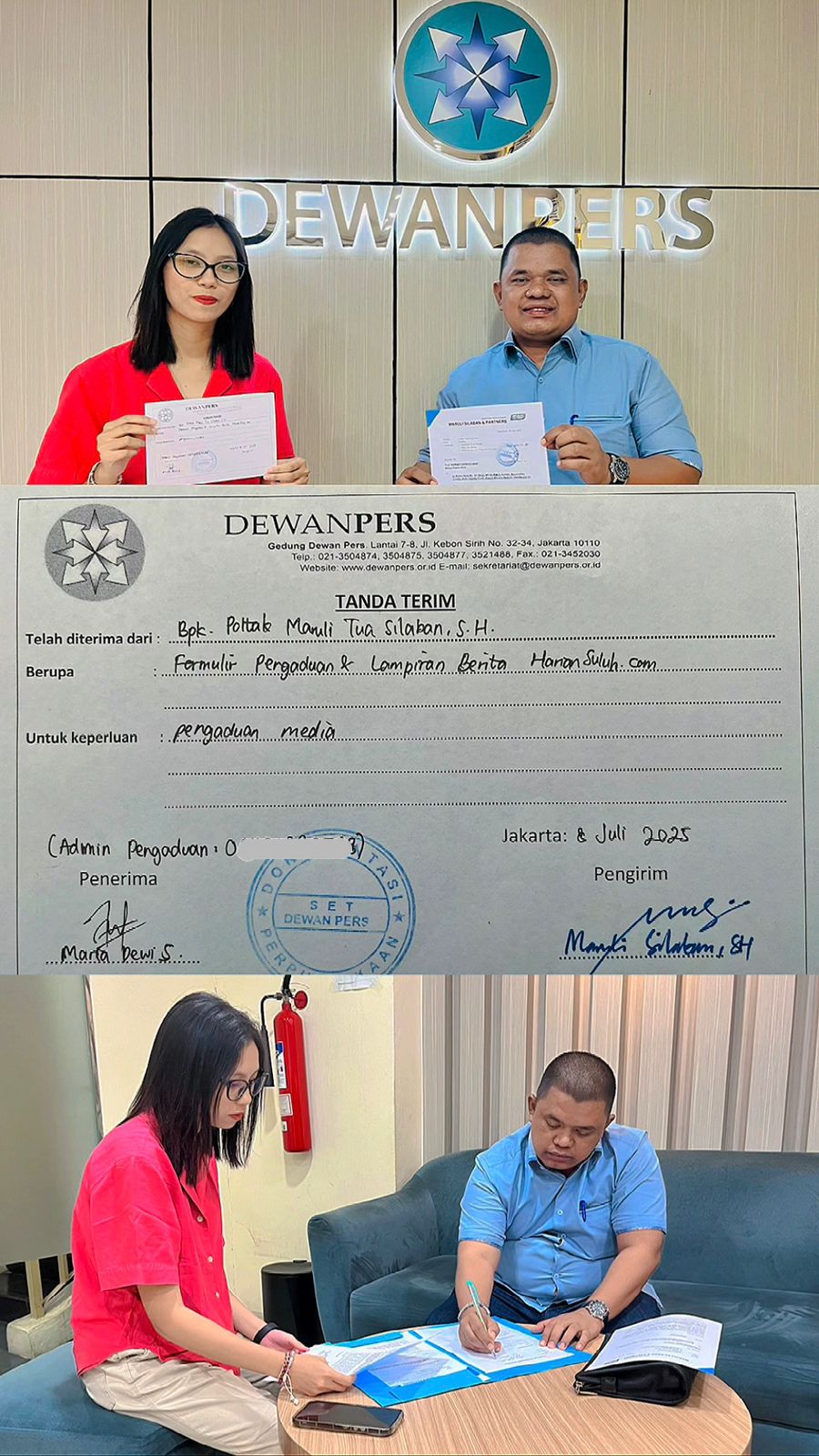 Kantor Pengacara Maruli Silaban & Partners Laporkan Media Online ke Dewan Pers, Dituding Langgar Etika Jurnalistik