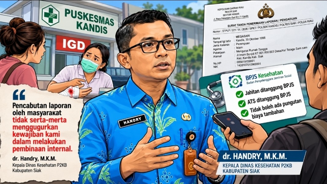Meski Laporan Polisi Dicabut, Dinkes Siak Pastikan Pemeriksaan Dugaan Pungutan BPJS di Puskesmas Kandis Tetap Berjalan