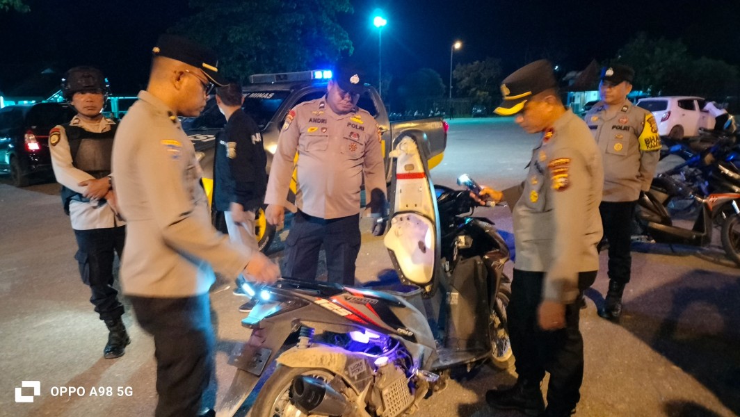 Patroli KRYD Polsek Minas Jaga Keamanan Wilayah, Satu Motor Tanpa Dokumen Diamankan