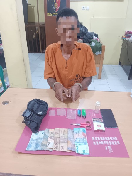 Satres Narkoba Polres Kampar Amankan Pelaku Tindak Pidana Narkotika di XIII Koto Kampar
