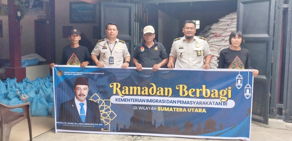 Ramadan Penuh Kepedulian, Kemenimipas Sumut Salurkan 4.000 Paket Bantuan untuk Masyarakat