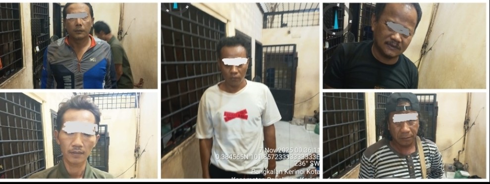 Polsek Pangkalan Kerinci Bongkar Penjualan Cat Ilegal Harga Tidak Wajar, 5 Warga Wonosobo Diamankan