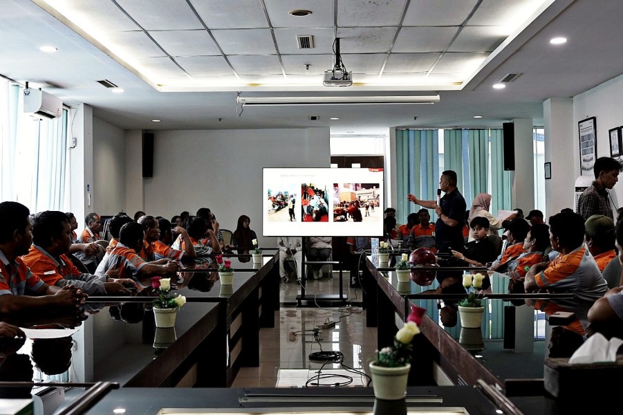Perkuat Budaya K3, Pelindo Dumai Gelar Safety Induction bagi 70 TKBM