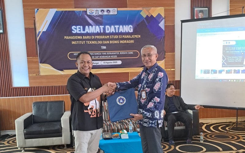 PKKMB ITB-Indragiri, Dodi Irawan Hadir Beri Semangat Generasi Muda