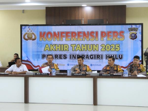 Sepanjang 2025, Polres Inhu Tangani 335 Kasus Narkoba dan PTDH Tiga Personel