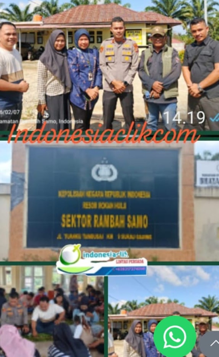 Melepas Sekat di Atas Daun Pisang, Kala Polsek Rambah Samo dan Insan Pers Makan Sehidang