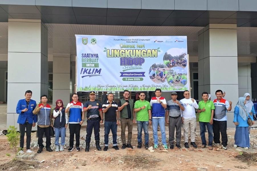 Bersama Formapel, Pelindo Regional 1 Dumai Wujudkan Kota Asri Lewat Penanaman Pohon