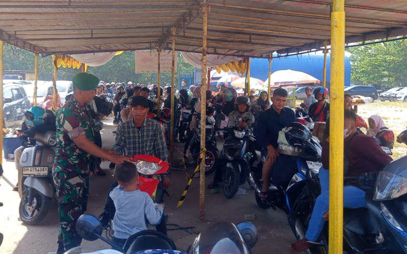 Jelang Lebaran 1447 H, Kodim Dumai Turun Langsung Amankan Pos Terpadu Pelabuhan Roro