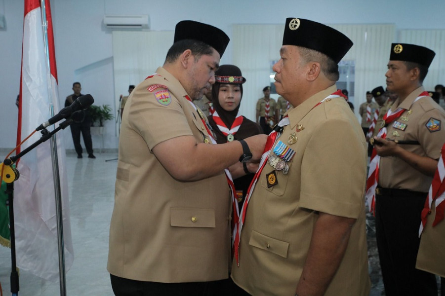 Babak Baru Pramuka Asahan, Bupati Taufik Zainal Abidin Resmi Dikukuhkan sebagai Kamabicab