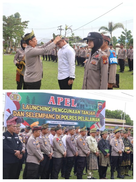 Kapolres Pelalawan Resmi Launching Tanjak dan Selempang
