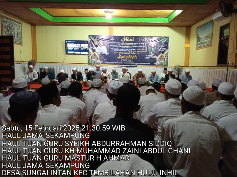 Pemdes Sungai Intan Gelar Haul Jamak Sekampung