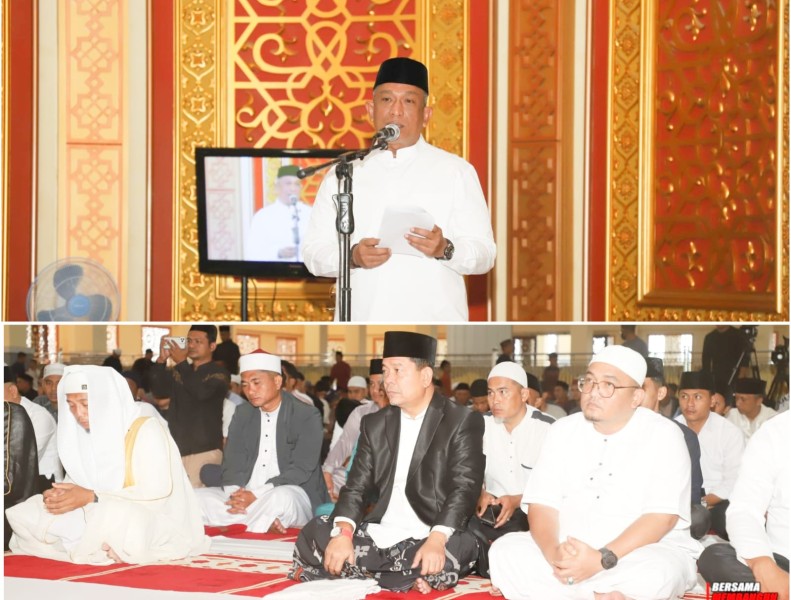 Bupati Rokan Hulu Shalat Idul Adha 1446 H Bersama Ribuan Umat Muslim Di Islamic Center