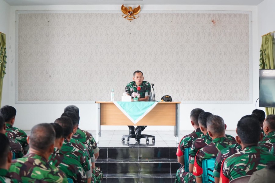 Tingkatkan Kinerja Satuan, Kodim 0314/Inhil Gelar Jam Komandan Bahas Program Strategis