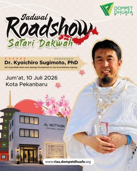 Geliat Hidayah Islam di Negeri Sakura: Dompet Dhuafa Riau Gelar Safari Dakwah Bersama Da'i Jepang dan Syiarkan Program Wakaf Masjid