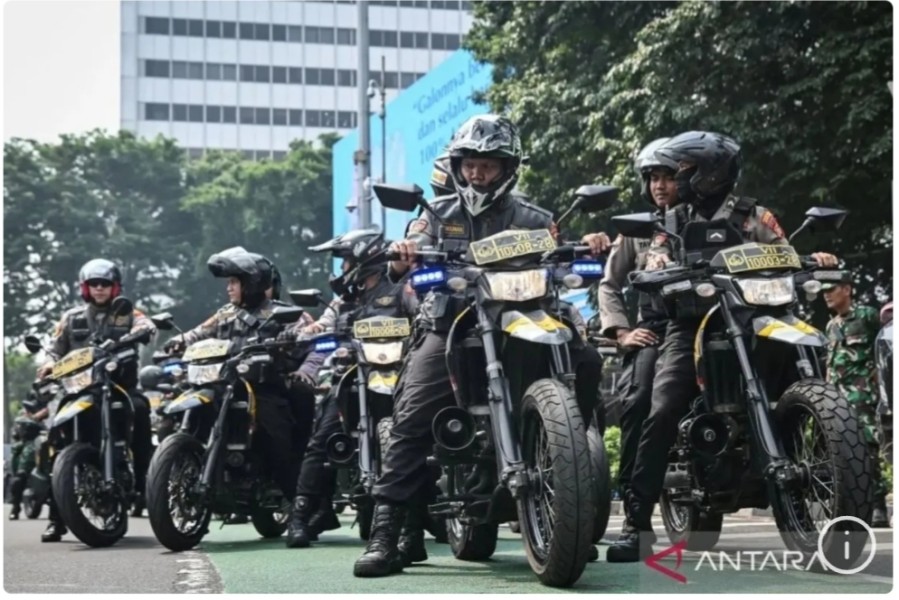 4.264 personel gabungan siaga amankan unjuk rasa di lima titik Jakpus