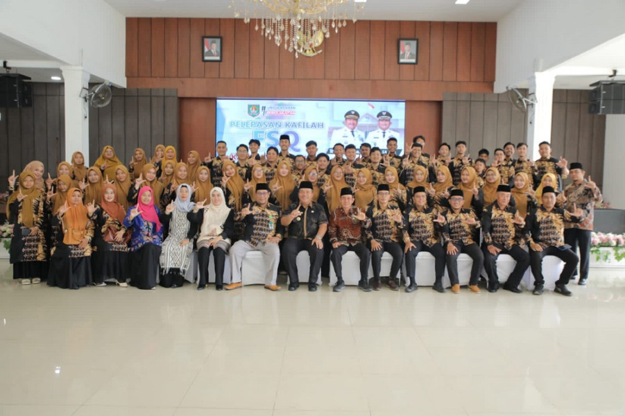 Bupati Asahan Resmi Lepas Kontingen Festival Seni Qasidah (FSQ) Sumut 2025