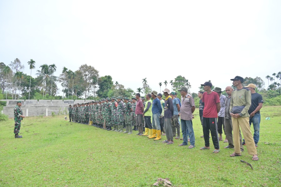 Sinergi Kuat TNI dan Warga, Persiapan Pembukaan TMMD ke-129 di Pidie Kian Matang