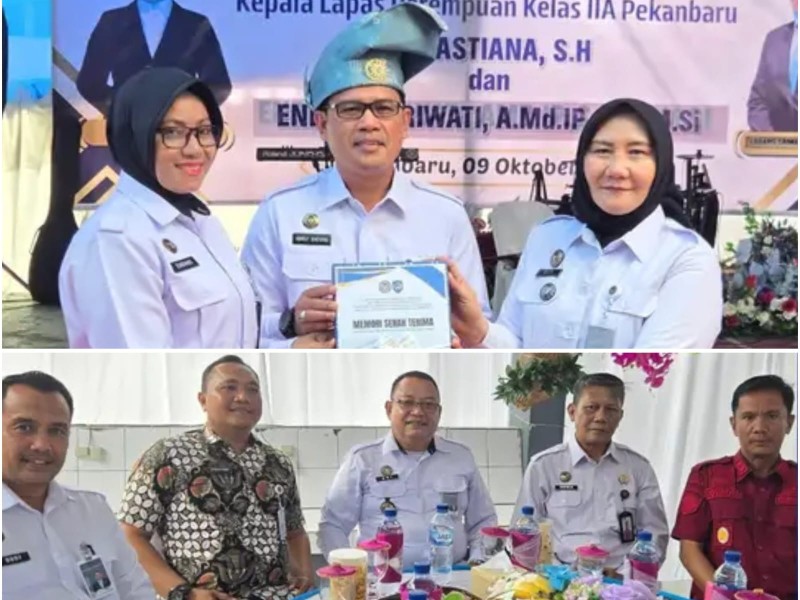 Kalapas Pasir Pengarayan Dukung Sertijab Kelapas Perempuan Pekanbaru, Tekankan Sinergi & Kekompakan