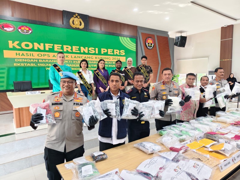 Operasi Antik Lancang Kuning 2026 Guncang Jaringan Narkoba, Polda Riau Amankan 557 Tersangka dan Sita Puluhan Kilogram Sabu