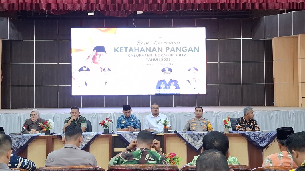 Dandim 0314/Inhil Hadiri Rapat Koordinasi Ketahanan Pangan Kabupaten Indragiri Hilir