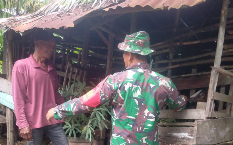 Sertu Arjuna Endar Sosialisasi Cegah PMK di Teluk Binjai