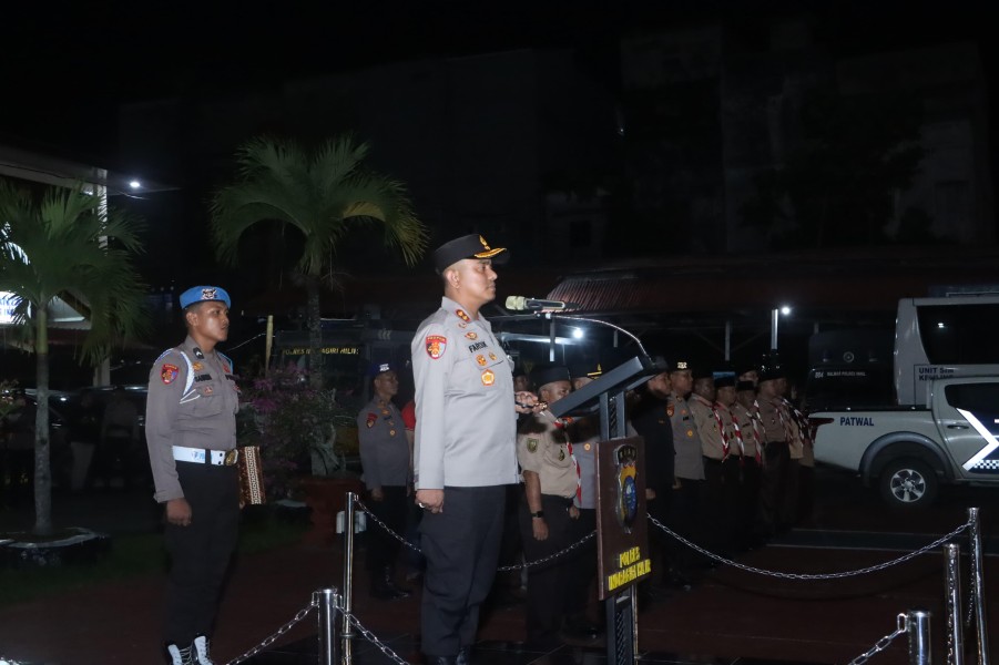 AKBP Farouk Lepas Kontingen Inhil Jambore Karhutla Provinsi Riau
