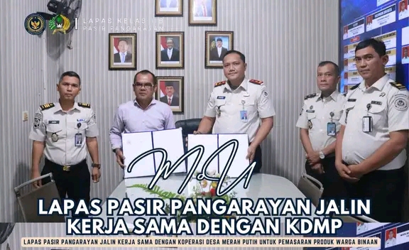 Lapas Pasir Pangarayan Jalin Kerja Sama dengan Koperasi Desa Merah Putih untuk Pemasaran Produk Warga Binaan