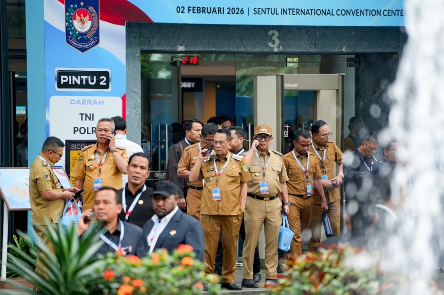 Hadiri Rakornas Pemerintah 2026, Bupati dan Wabup Rohil Perkuat Sinergi Pusat–Daerah