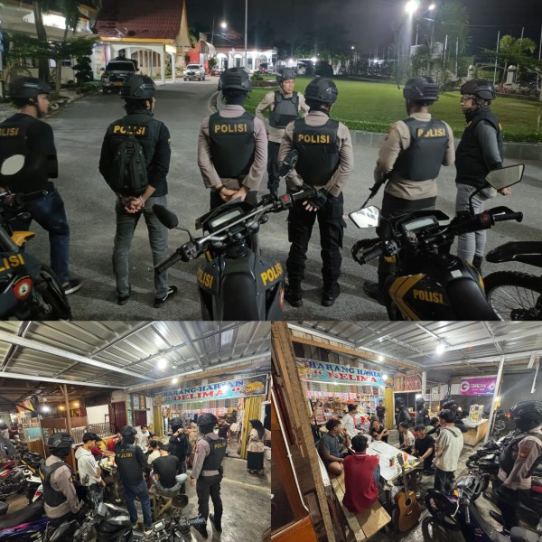 Tim RAGA Polres Pelalawan Gelar Patroli Malam: Wujud Nyata Hadirnya Polisi di Tengah Masyarakat